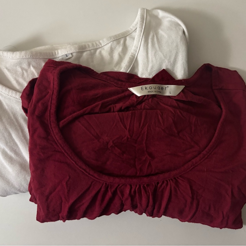 Nursing tops- short sleeved, size L